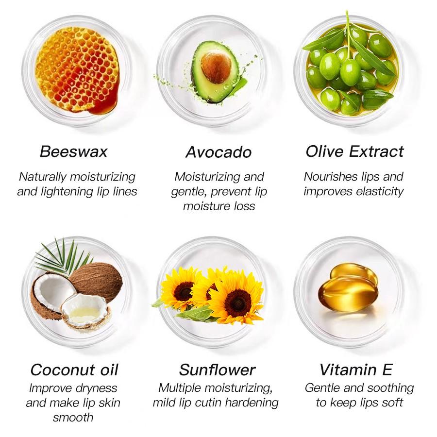 Repair Lip Balm Ball, moisturizing and hydrating, fades lip lines, post-sun care, bright and glossy, suitable for portable outdoor care.