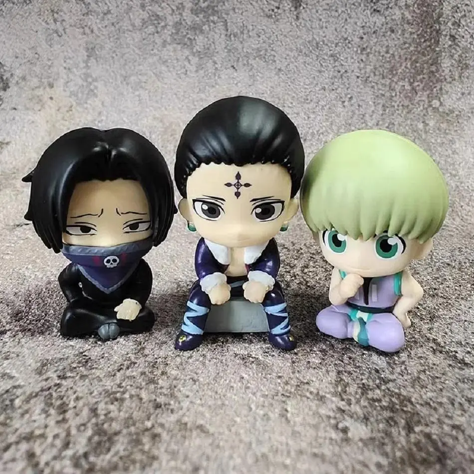 9CM Hunter x Hunter Q Version Anime Action Figure Chrollo Lucilfer/Kurapika Figurine PVC Collection Decoration Model Toys Dolls