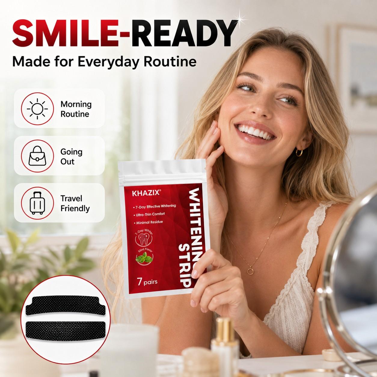 7 Pairs Dental Care Stickers, Gentle Comfort, Easy Home Use, Fresh Smile, Oral Beauty Maintenance, Daily Teeth Care, Oral Hygiene Essentials, Mouth Care