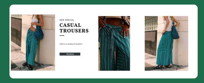 YeoKou Women  Drawstring Striped Pants Loose Wide Leg Lounge Pants Casual Palazzo Pants Trousers with Pockets Bottom Oversize