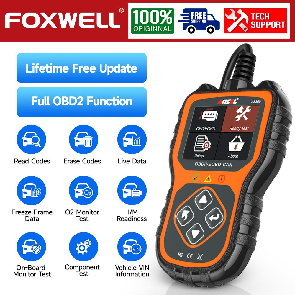 ANCEL AS200 OBD2 Scanner Automotive Tools Professional Code Reader Car Scanner Engine Check Auto Diagnostics Vehicle
