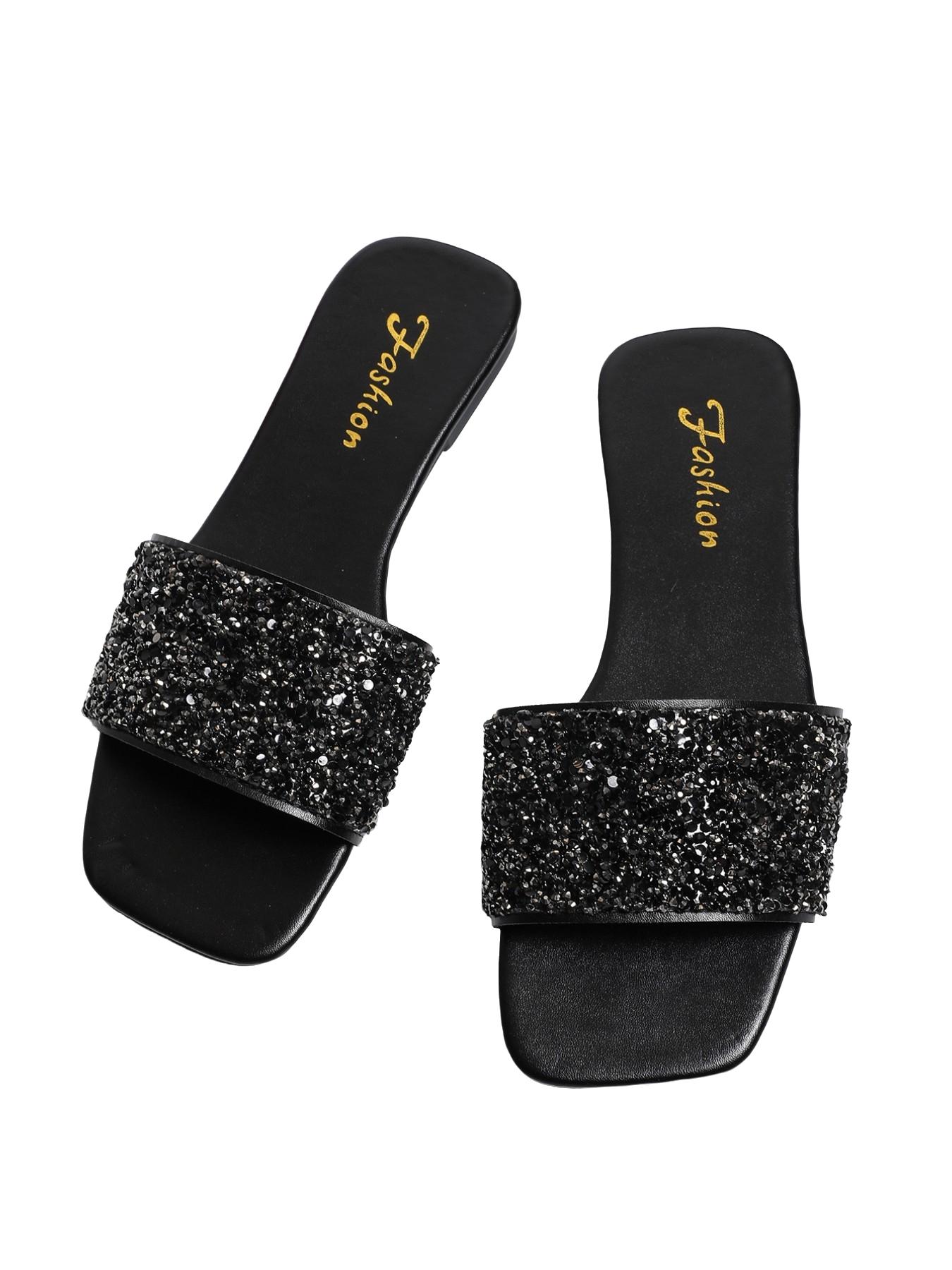 New Arrival! Luxury Rhinestone Sandals, Soft Sole Anti-Slip, Comfortable for Commuting, Dating, Vacation, Perfect for All Occasions