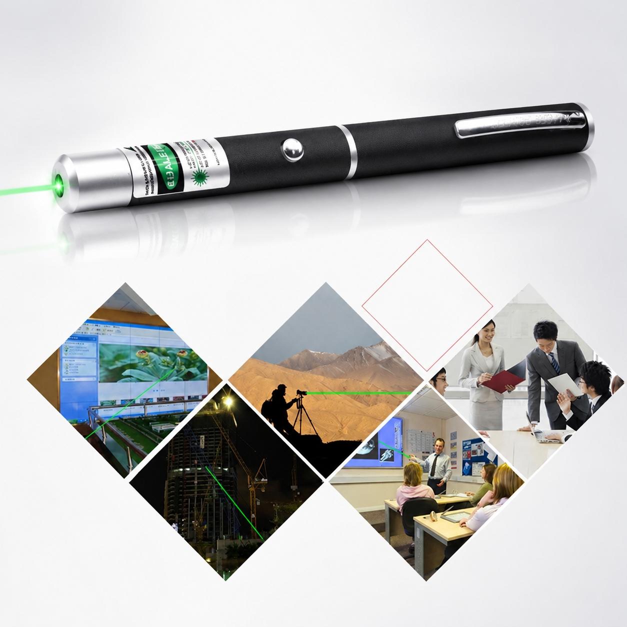 Multi-Color Laser Pointer: 500m Range Remote Control for Presentations, Teaching, Pet Toy. Red Green Blue Purple Options, High Brightness Beam, Safe Anti-Slip Design, Portable for Indoor Outdoor Use.