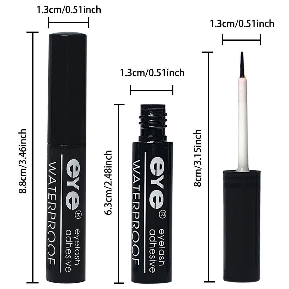 Waterproof Long Lasting Eyelash Glue, Quick Dry Eyelash Extension Glue, Professional Eye Makeup Tool for Women & Girls