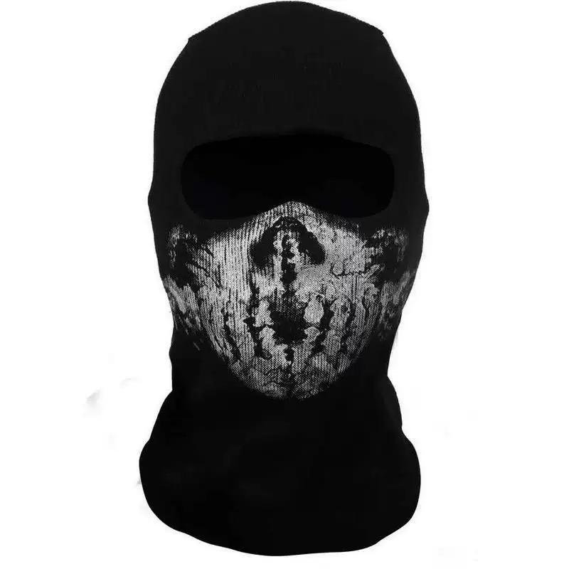 Breathable Skull Pattern Balaclava, Cosplay Balaclava  Lightweight Spring Face Mask for Men Women, Windproof Full Face Cover for Cycling Hiking Motorcycling & Outdoor Sports