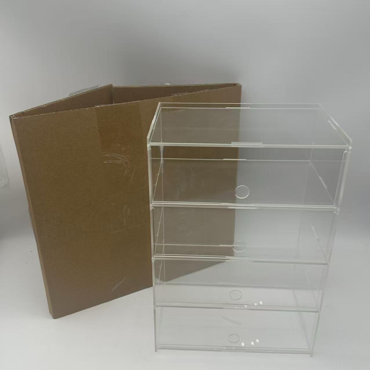 Car Model Display Box, Detachable Acrylic Storage Case, 2/3/4/5/6 Layers, Transparent Flip Cover, Easy Installation, Minimalist Design