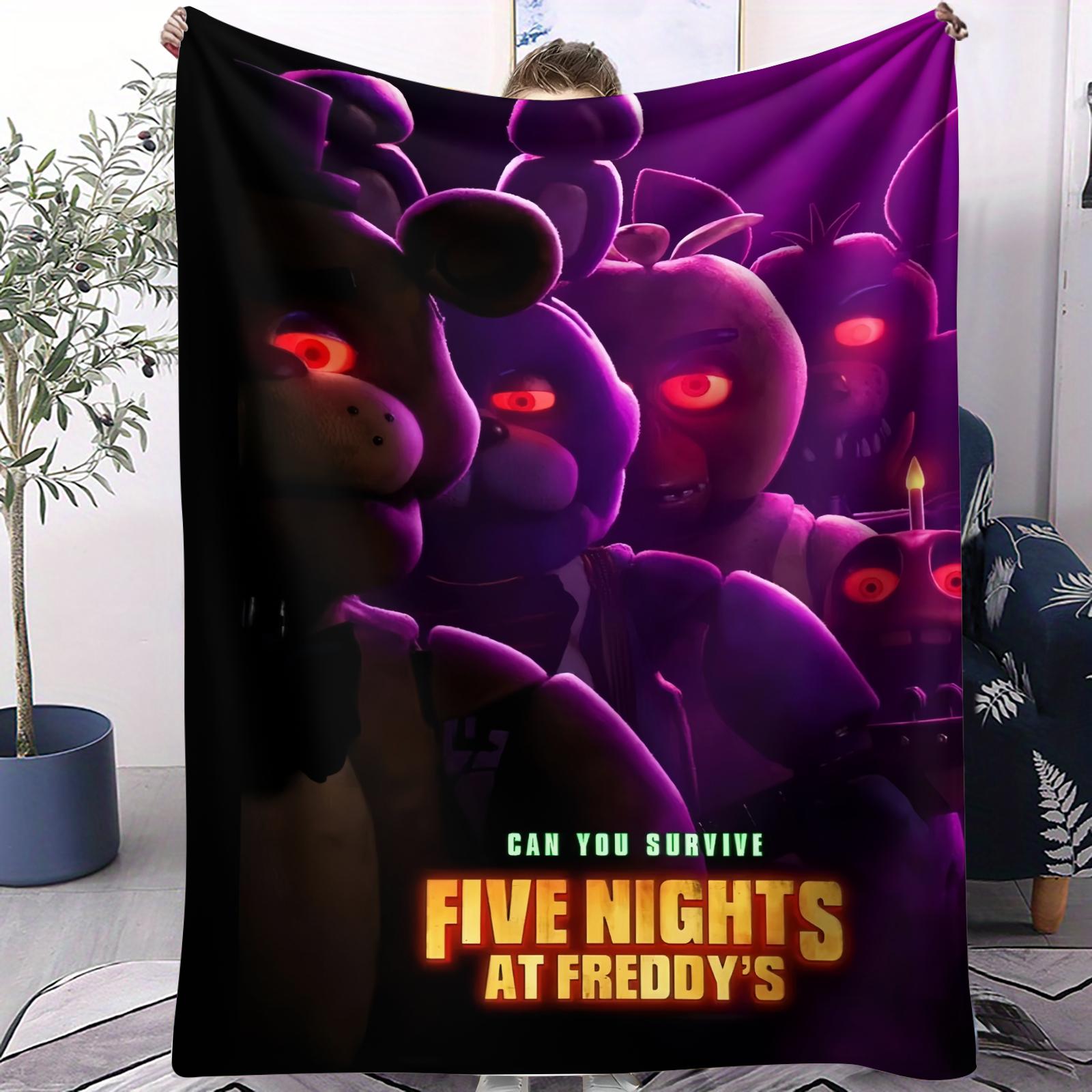 Five Nights at Freddy's Pattern Throw Blanket for All Seasons, Ideal for Bed Sofa Car Room Decor, Perfect Gift Idea, Patterned Blanket