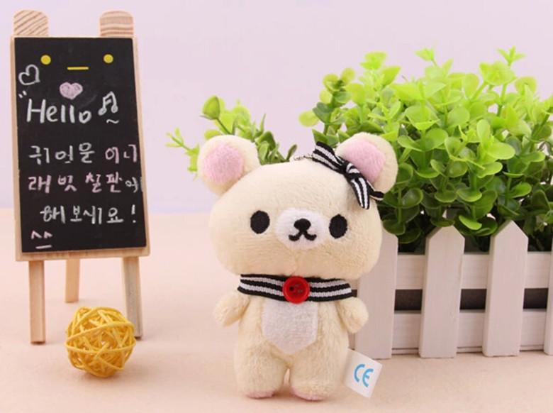 Anime Rilakkuma Cartoon Soft Plush Doll, Kawaii Unisex Room Decor, Classic Teddy Bear Toy, Christmas Gifts for Girls