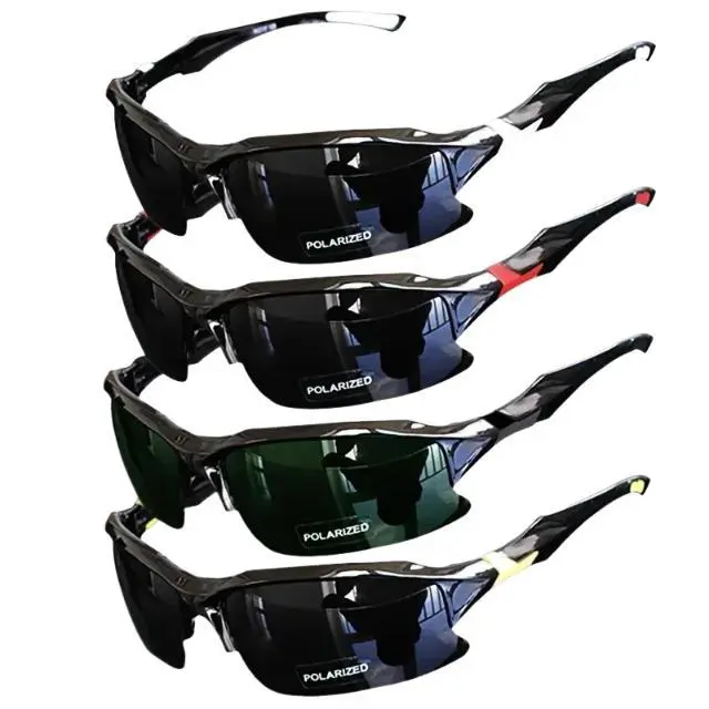 Unisex 4-Pack Polarized Windproof Sports Sunglasses, Outdoor Eyewear for Hiking, Running, Driving, Hiking Running Sunglasses, Sunglasses For Women, Polarized Sunglasses