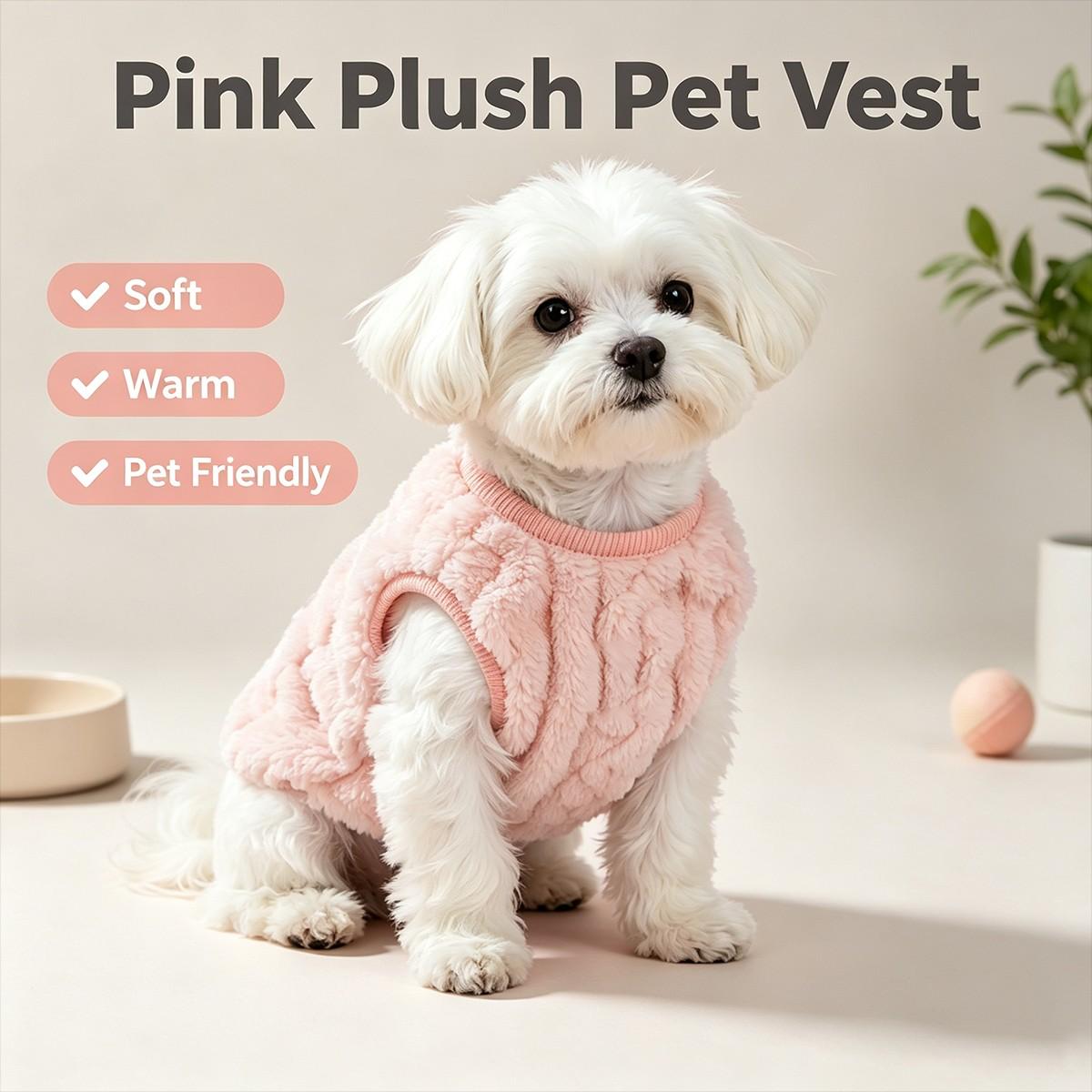 Autumn Winter Thick Hemp Pattern Pet Sweater, Soft Skin-Friendly Fabric, Slim Fit, Suitable for Small Dogs Cats, Home Outdoor Warmth Puppy Sweater