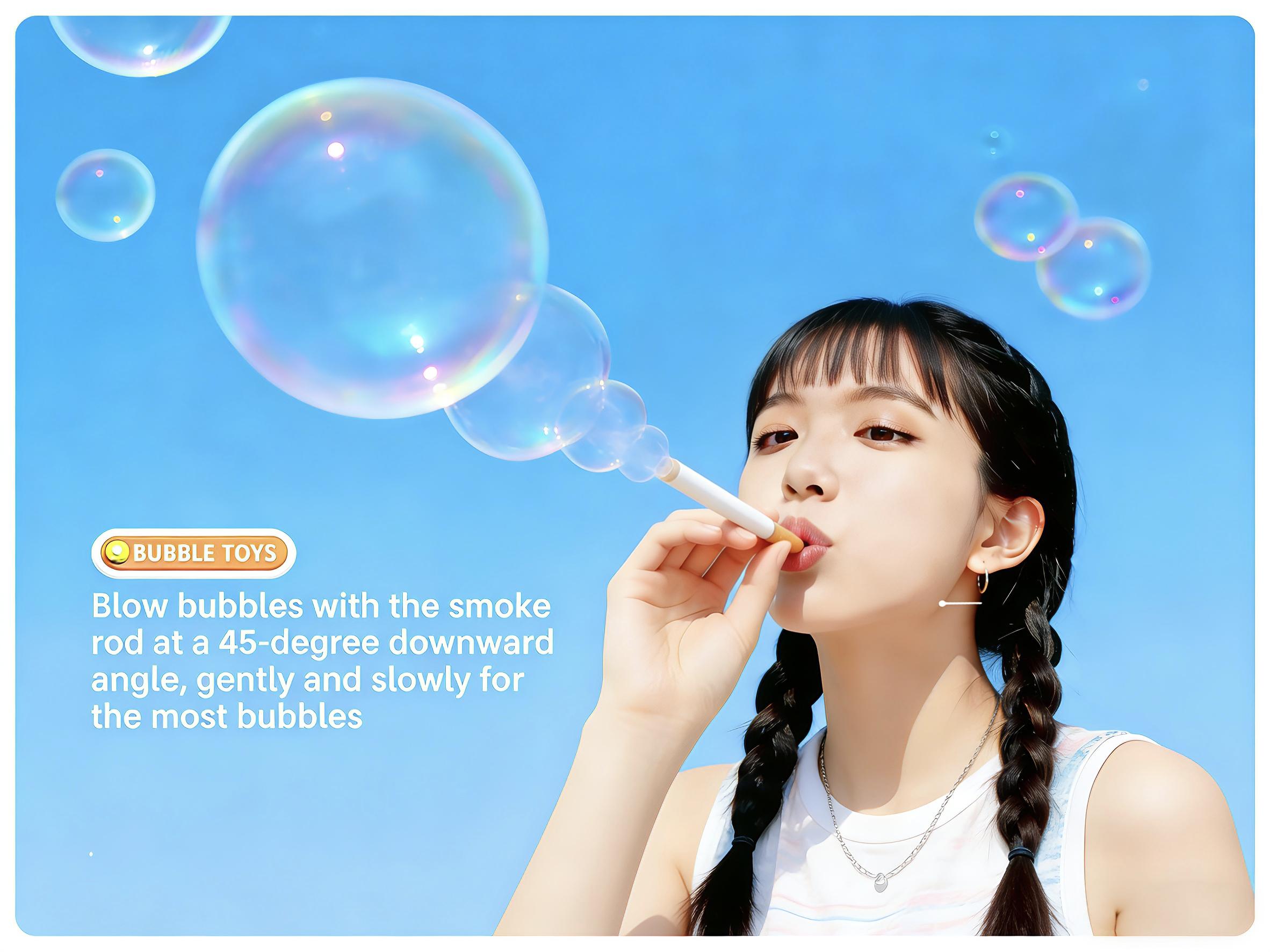 Fake Cigarette Bubble Wand Toy - Hilarious Gag Gift & Office Prank for Adults