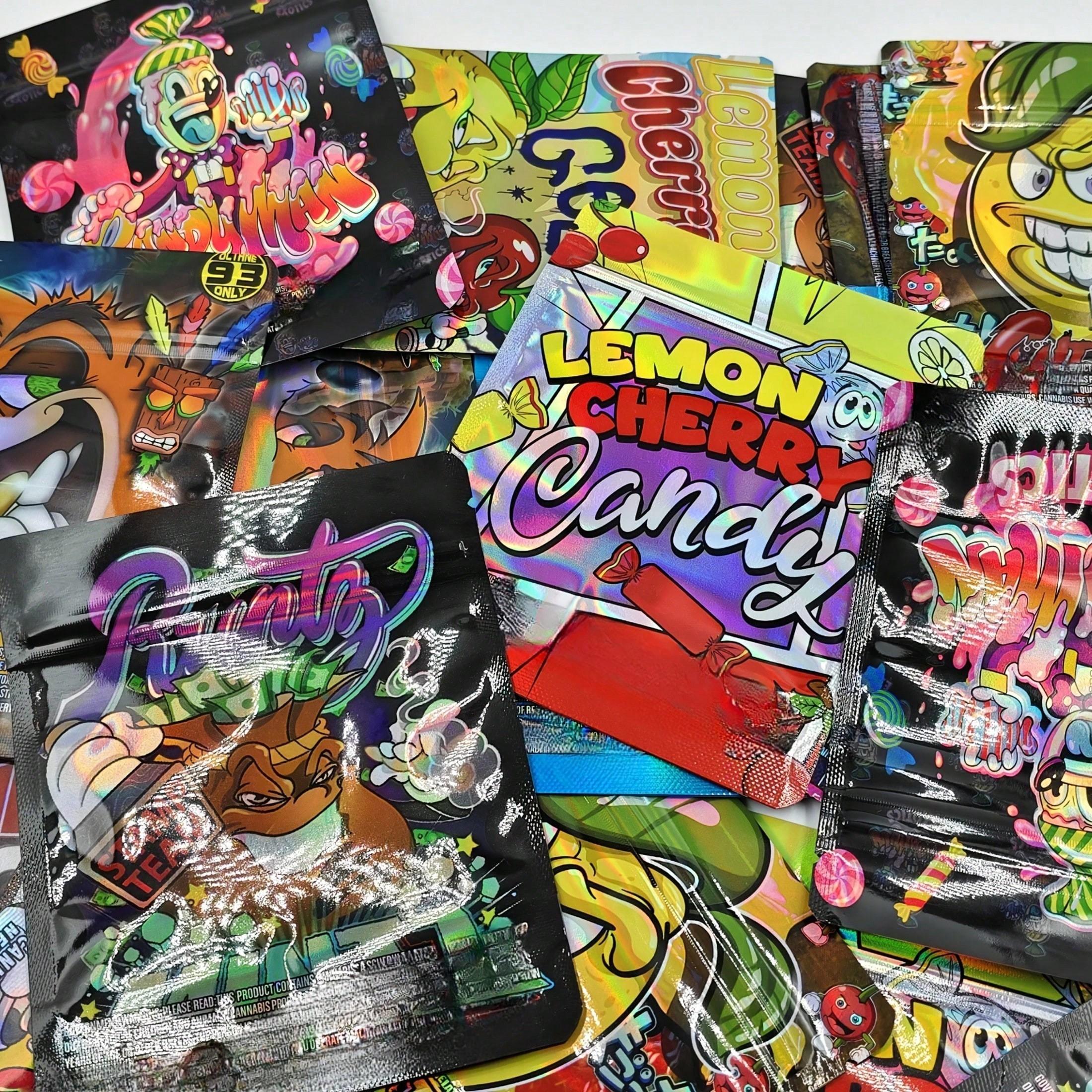 20/50/100 PCS Reusable Mylar Zipper Storage Bags — Ideal for Party Favors, Gift Packaging, and More