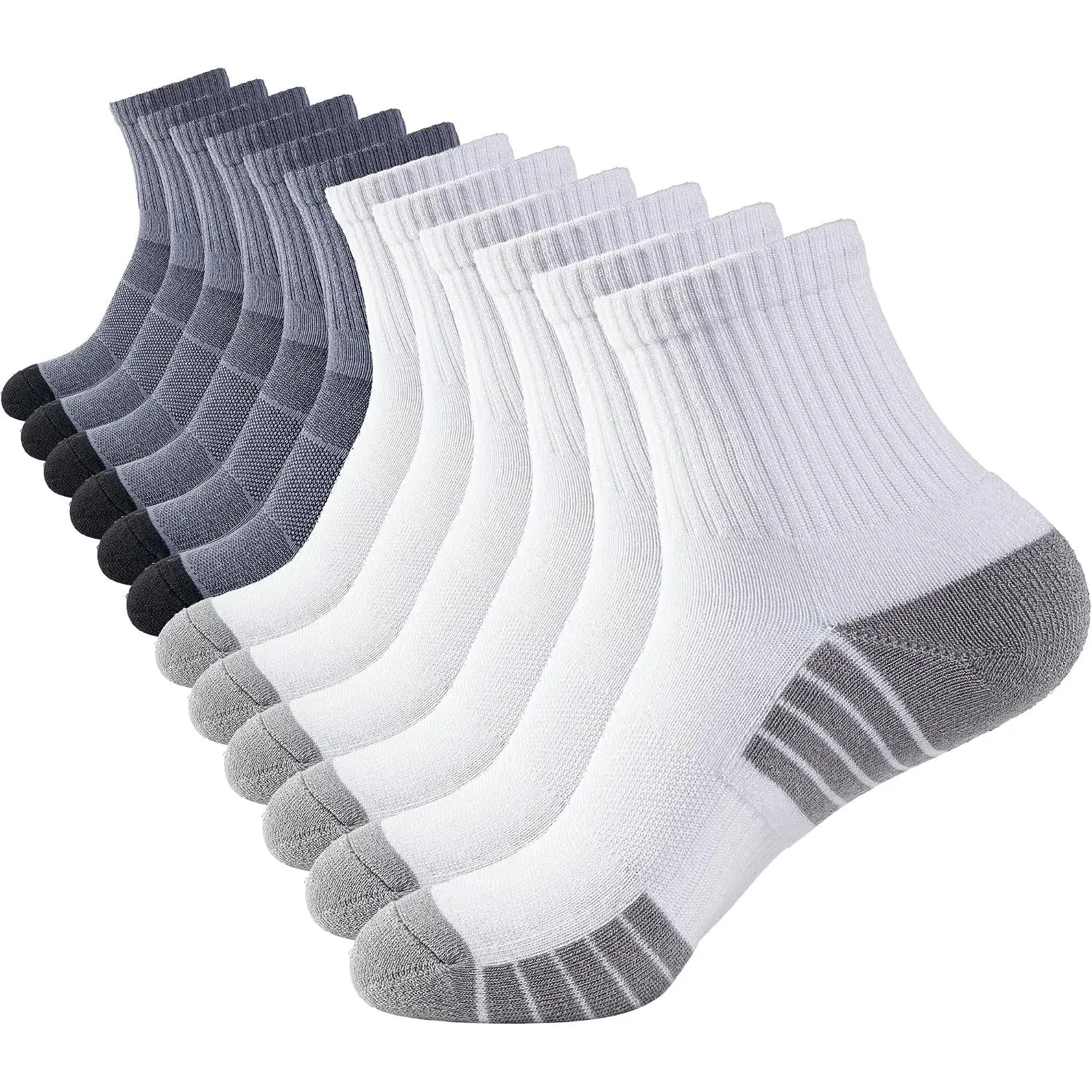 LUBOT ANTI-ODOR 2026 Bamboo Viscose + Cotton Ankle/Crew/Quarter Socks - Moisture-Wicking, Cushioned, Arch Support