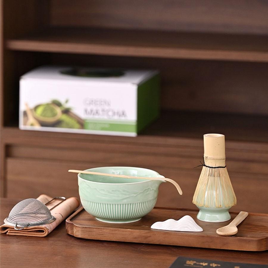Japanese Matcha Set, Chasen Tea Whisk Kit, Song Dynasty Pointing Tea Tools, Stirrer Tea Ceremony Accessories, Traditional Tea Making Equipment