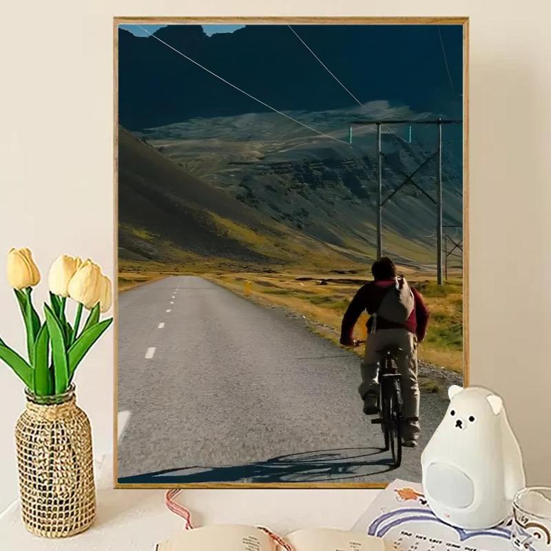 The S-Secret Life of Walter Mitty Poster Sticky Waterproof Wall Art High Quality Print Aesthetic Home Living Bedroom Decor Trendy Room Decoration Easy-To-Apply Gift Durable