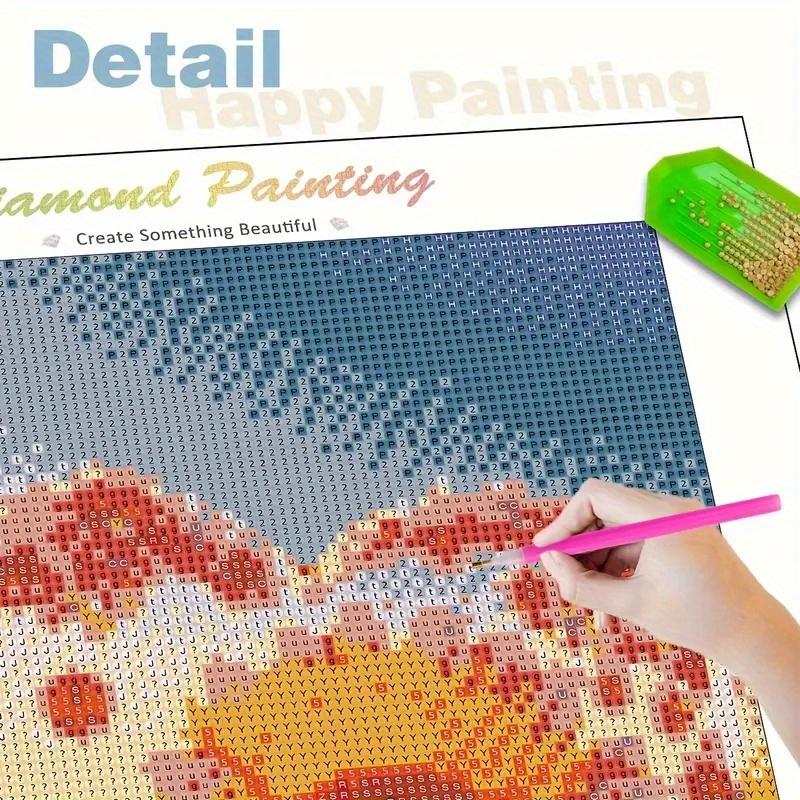 4pcs Beautiful Beach Landscape Diamond Painting Kit, Adult Art Craft Set, DIY 5D Round Drill Home Wall Decor, No Frame, Needle Crafts Kit