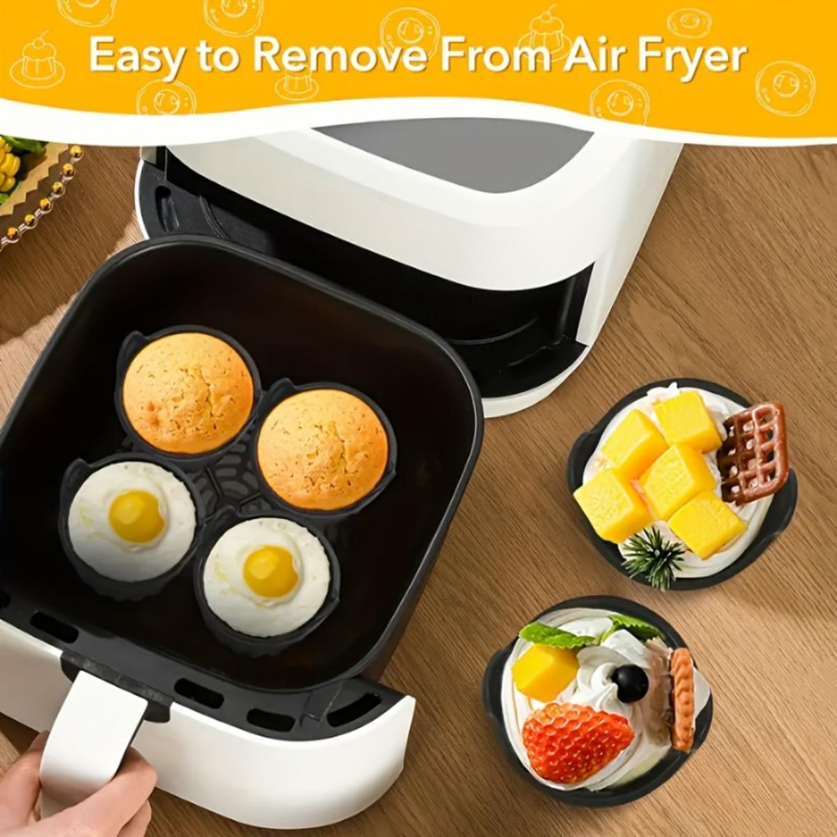 10-Piece Industrial Grade Air Fryer Baking Cups Kit, High-Strength Anti-Warp Silicone Muffin Liners, Ergonomic Round Non-Stick Cupcake Mold, Silicone Baking Molds for Commercial Kitchen Food Prep Defense, Ultimate Hardware Upgrade Pack