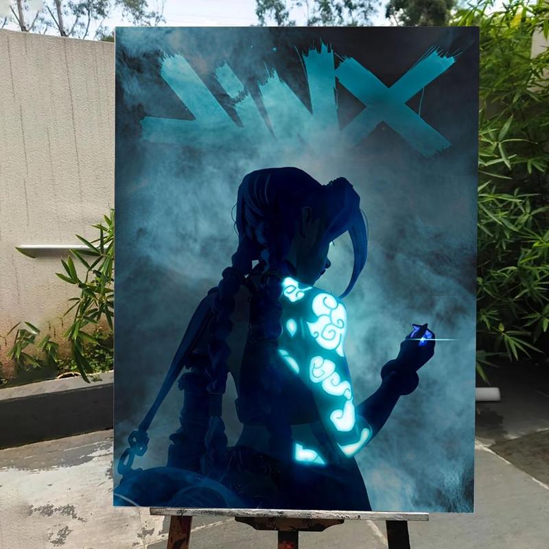 Game A-A-Arcane Main Art Movie Poster HD Waterproof Self-Adhesive Art Vibrant Wall Print for Living Room Bedroom Bar Parlor Home Decor Gift Fade-Resistant Easy-Apply Durable Dly Artwork