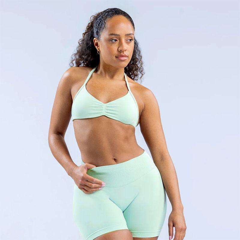 DFYNE Triangle Cup Seamless Bra + Shorts Set |   Quick-drying and breathable, suitable for fitness, yoga, and running |   One-piece design for unrestricted movement and light, free movement