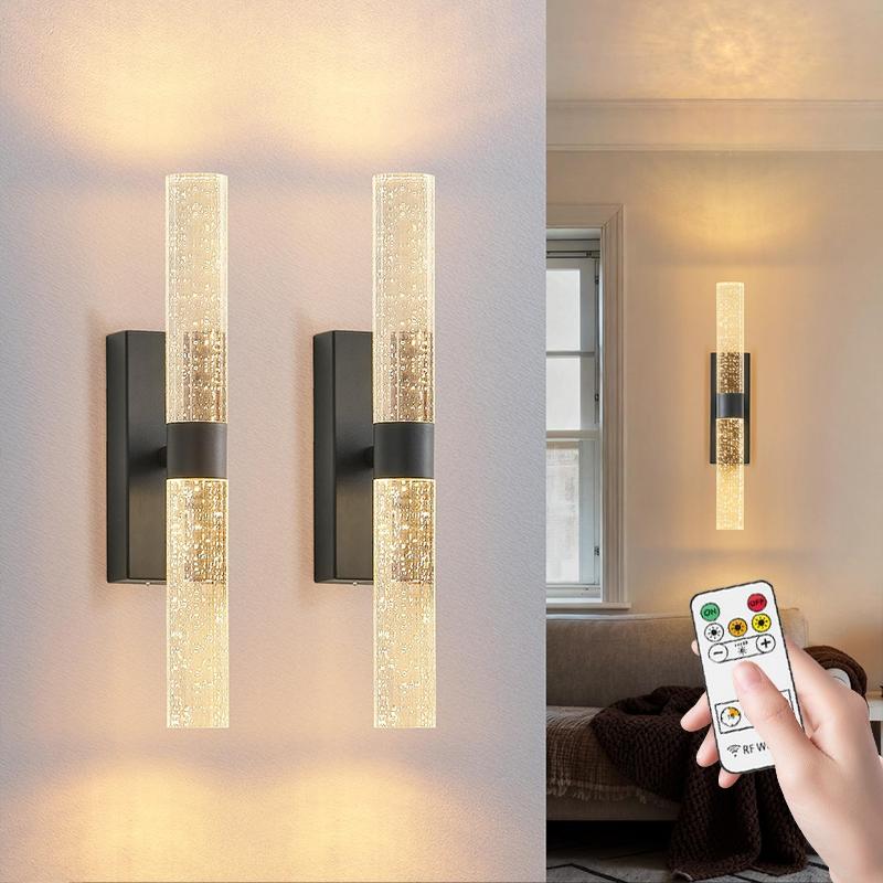 1/2Pcs LED Wall Lights, Modern Magnetic Charging Wall Lamps, Remote-controlled Dimming, 4000mAh, Touch Switch, For Living Room Feature Walls, Hotel Corridors and Hallways, Home Interior Wall Lighting