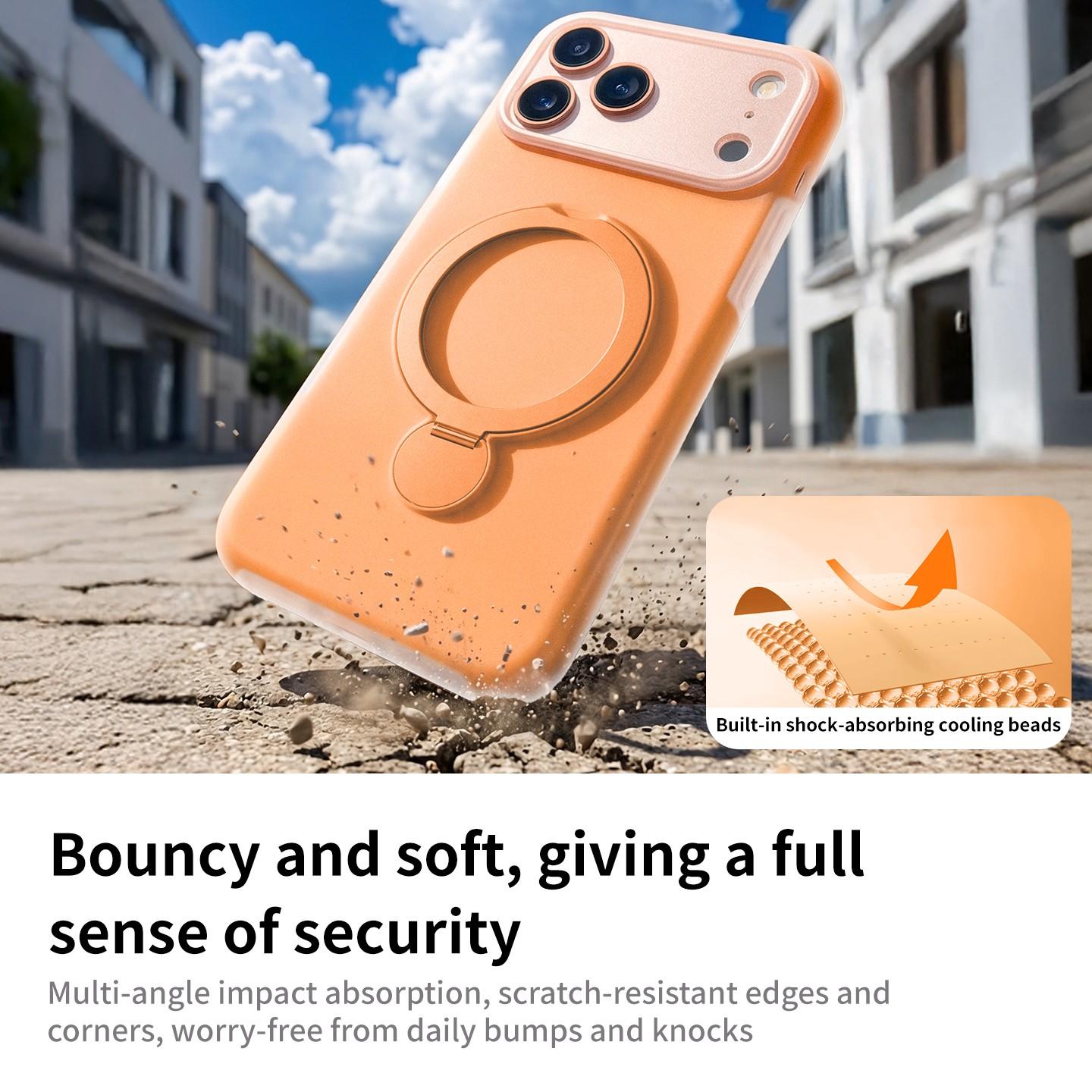 2026 New Liquid Jelly Magnetic Kickstand Skin-Friendly Phone Case for iPhone 17 Pro Max 17 Pro 16 Pro Max 16 Pro 15 Pro 14 13, Shockproof Protective Cover