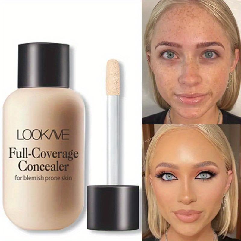 Lightweight and Compact Mini Liquid Concealer - High Coverage To Conceal Blemishes, Dark Circles, and Imperfections, Travel-sized, Makeup