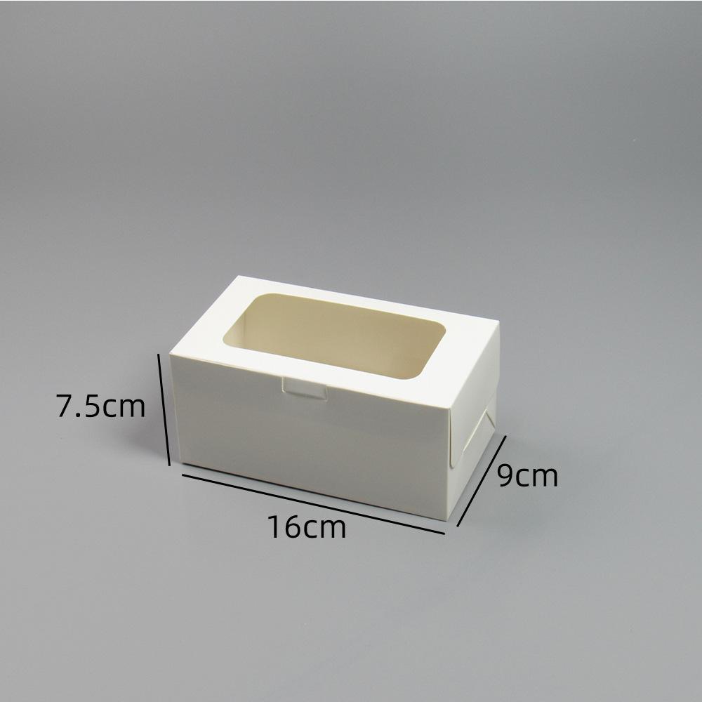 20/15/10/5/1pcs Minimalist White Paperboard Cupcake Packaging Boxes, 2/4/6 Pack Square Clear View Window Cupcake Holders.needoh.paper plates