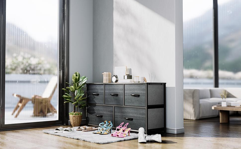 Yitahome Dresser for Bedroom with 5 Drawers, TV Stand Fabric Dresser, Organizer Unit Storage Tower for Bedroom,Living Room,Closets,Girls,Storage Shelf Yitahome Dresser for Bedroom with 5 Drawers, TV Stand Fabric Dresser, Organizer Unit Storage Tower for Bedroom,Living Room,Closets,Girls,Storage Shelf