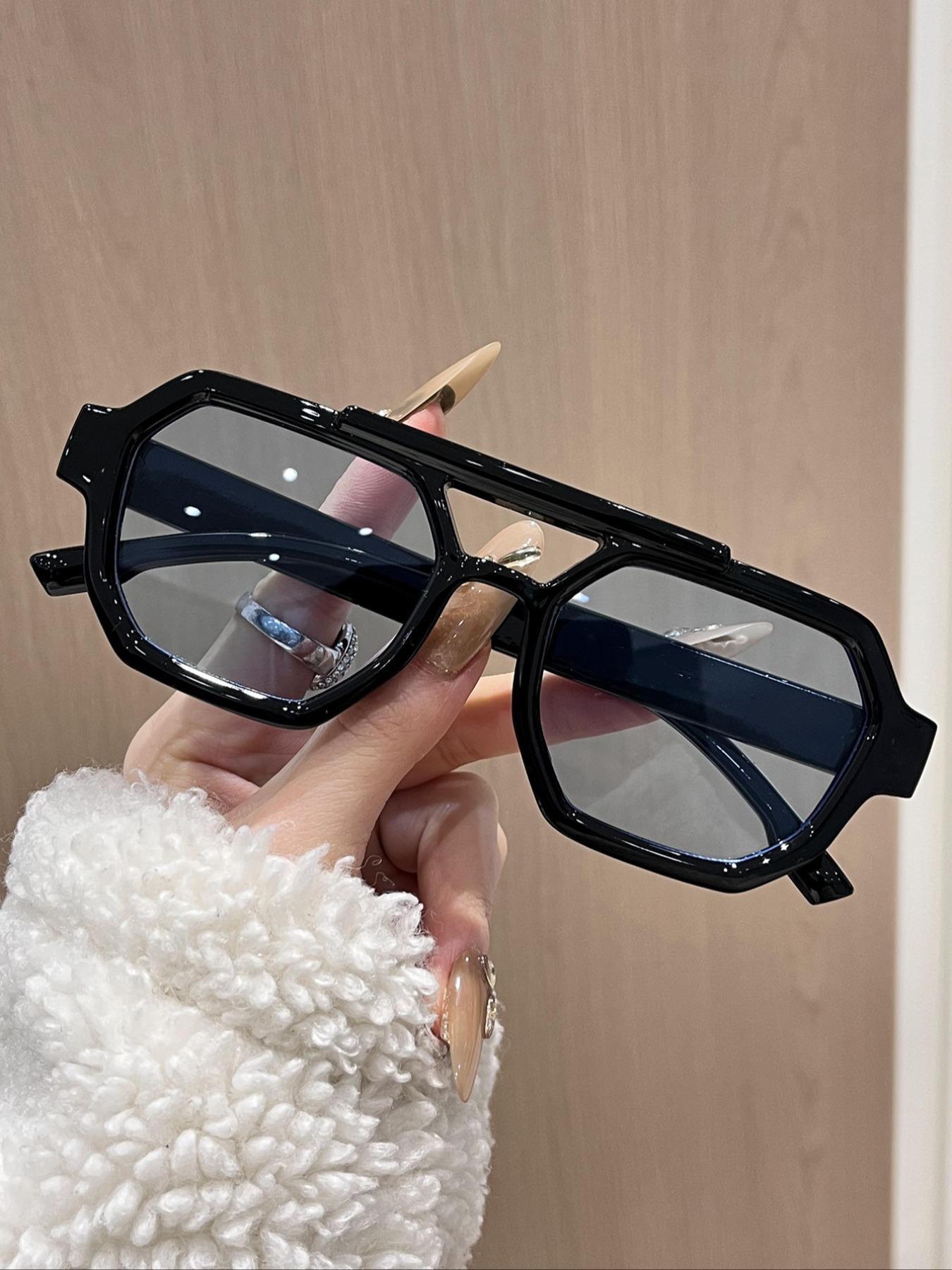 Unisex Vintage Trendy Tortoise Pattern Aviator Sunglasses, Retro Outdoor Sports Sunglasses, Fashionable Sunglasses for Men & Women for Everyday Use, Tortoiseshell Sunglasses