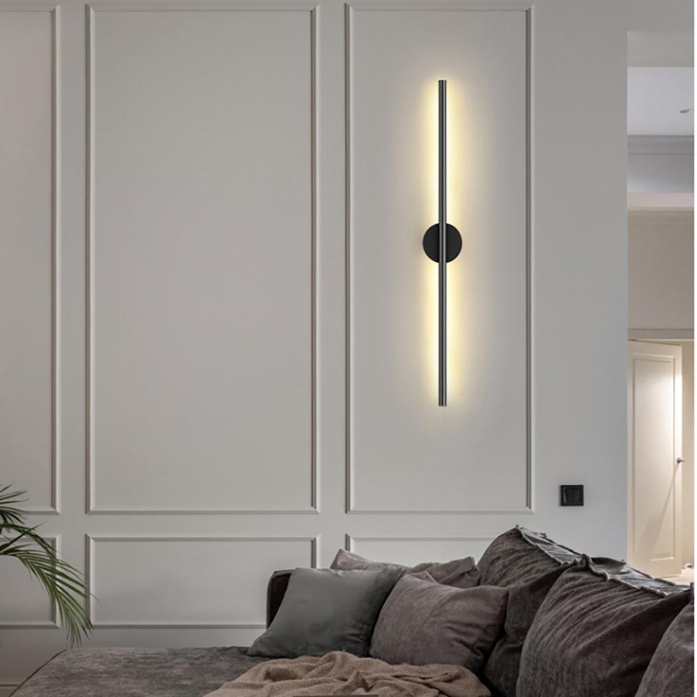 Long strip wall lamp 50cm charging LED with remote control dimming charging, no wiring, magnetic suction line wall lamp suitable for corridors, entrances, bedrooms, bedside wall lamps