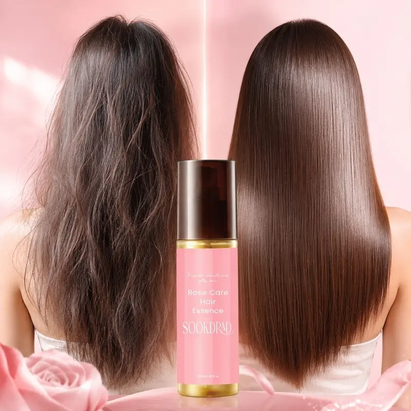 Rose Care Hair Essence, rose, fragrant, smooth, silky, hair, 100ml/3.36fl.oz