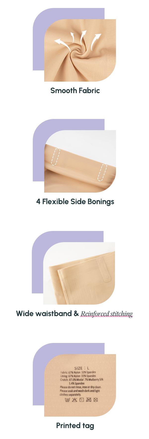 FallSweet Shapewear Women's Seamless Tummy Control Mid Waist Shorts