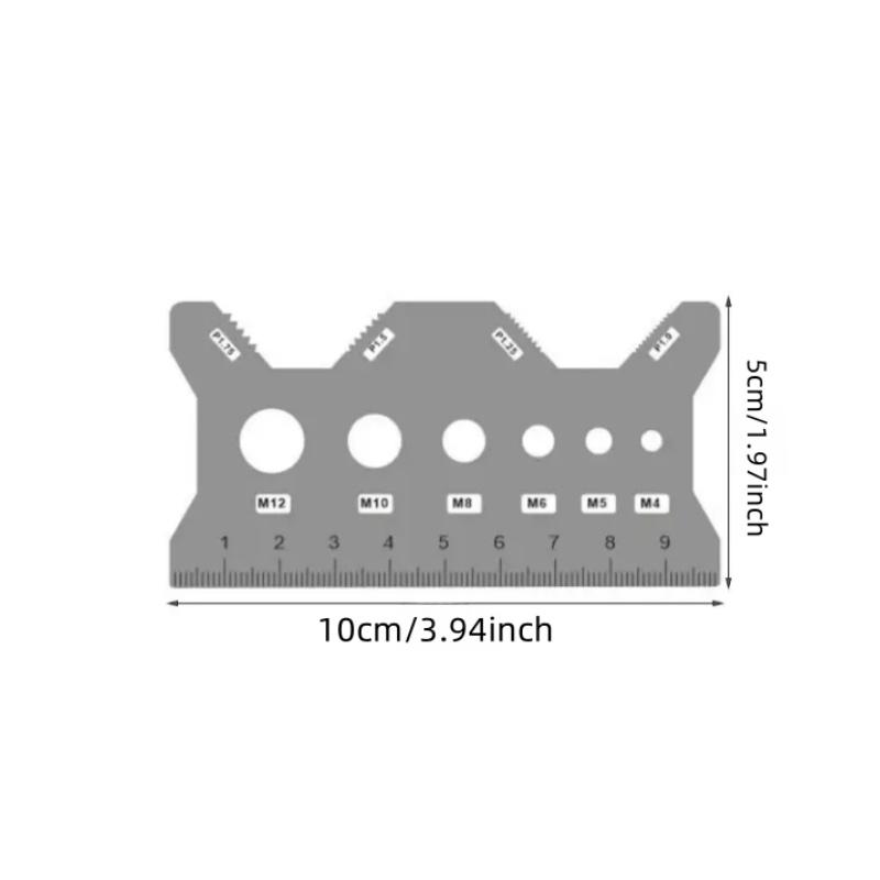 Precision Screw Measurement Tool, Accurate Reliability Accuracy Convenience Screwdriver Gauge for DIY Projects, Essential Hand Tools for Home Repair & Construction