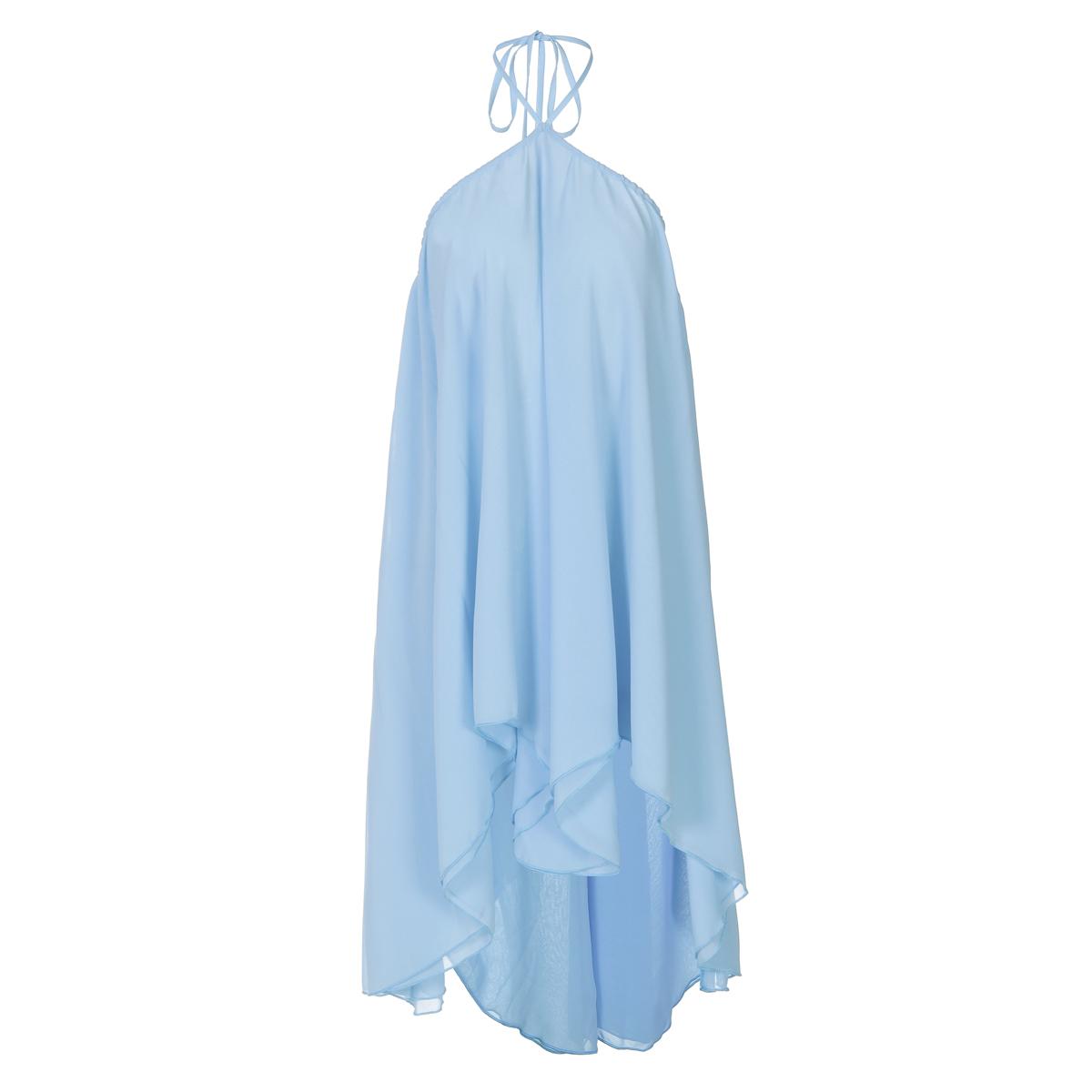 Dreamy Sleeveless Halter Mini Dress with Multiple Layers Solid Color Loose A Line Dress for Women's 2025 Fall New Arrival Casual Elegant Outfit Parties & Dates, Feminine & Trendy Gown Dresses SpringStatements