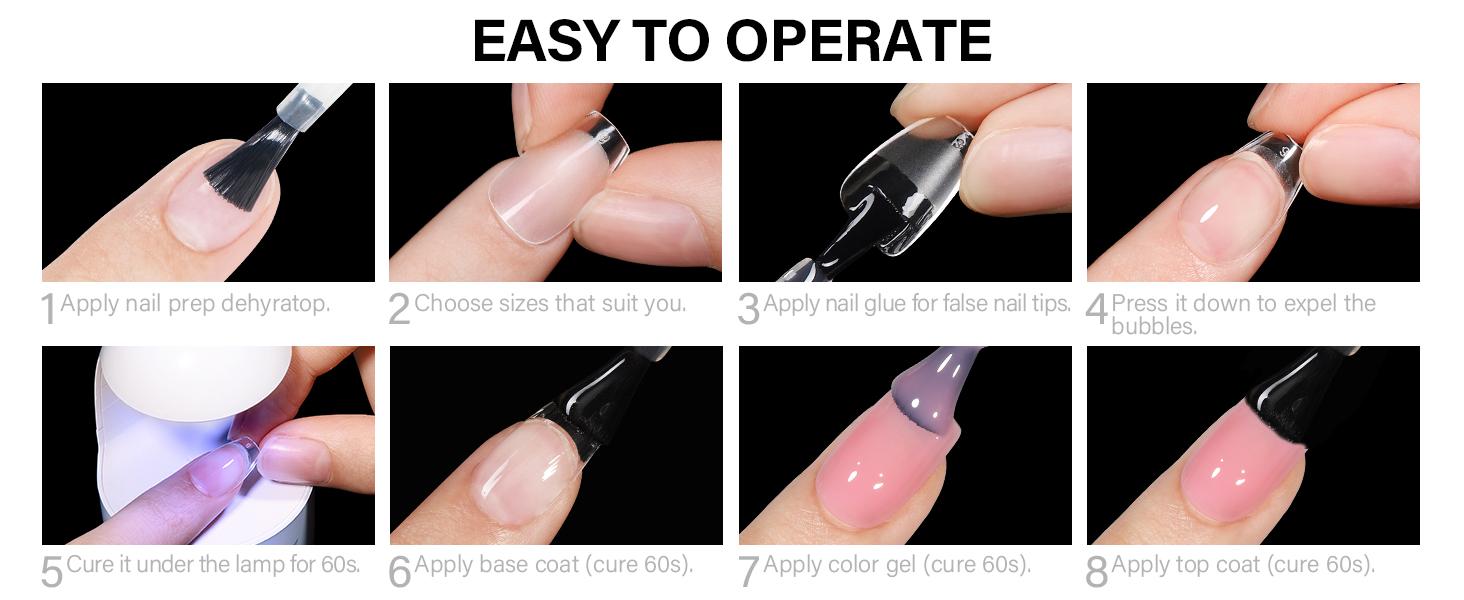 AILLSA Gel Nail Kit Short Square Acrylic Nail Tips 240pcs with 2In1 Nail Glue Base Coat Nail Dehyrator UV Light Jelly Gel Polish Top Coat Nail Tools for Beginner DIY at Home Nail Care Manicure Comfort Cutics gelx Nail birthday gifts dealsforyoudays AILLSA Gel Nail Kit Short Square Acrylic Nail Tips 240pcs with 2In1 Nail Glue Base Coat Nail Dehyrator UV Light Jelly Gel Polish Top Coat Nail Tools for Beginner DIY at Home Nail Care Manicure Comfort Cutics gelx Nail birthday gifts dealsforyoudays