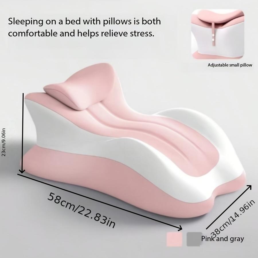 Portable Multi-Functional Comfort Pad, Couples Memory Foam Wedge Pillow, Cushion, Ergonomic Butt Support, Multiple Positions, Prone Position, Ideal for Home, Office, Yoga, Reading, Multiple Uses, Relieve