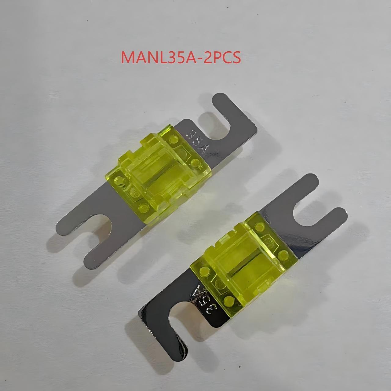 Manl Mini Fork Fuse, Nickel Plated, 18 Amp Ratings, 2 Pack, for Cars, Trucks, Boats, Motorcycles, Suvs, Replacement Parts