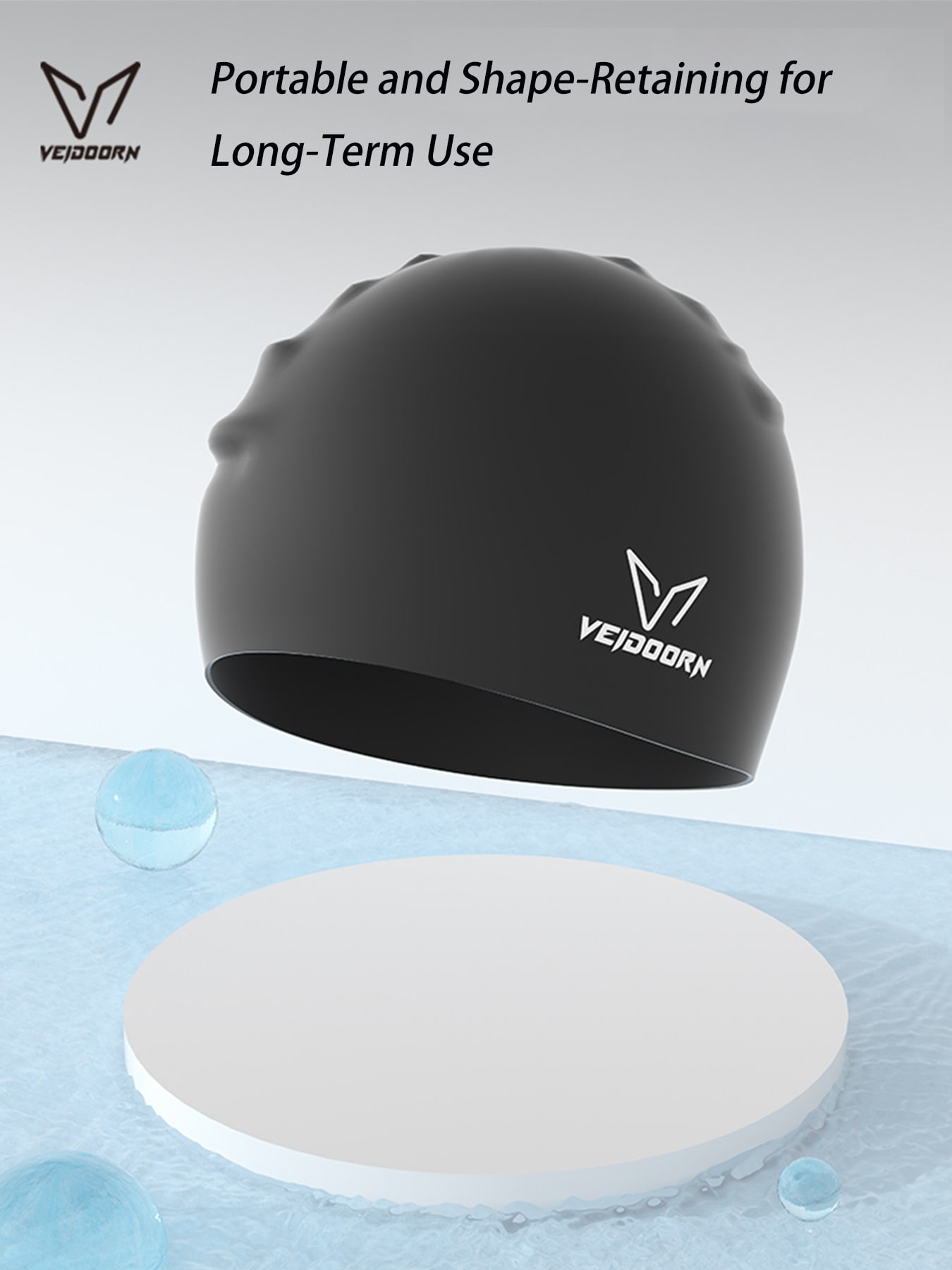 Classic Silicone Swim Cap, Durable Long-Lasting Design, Essential for Competitive & Leisure Swimming, Suitable for All Ages, Swim Bonnet