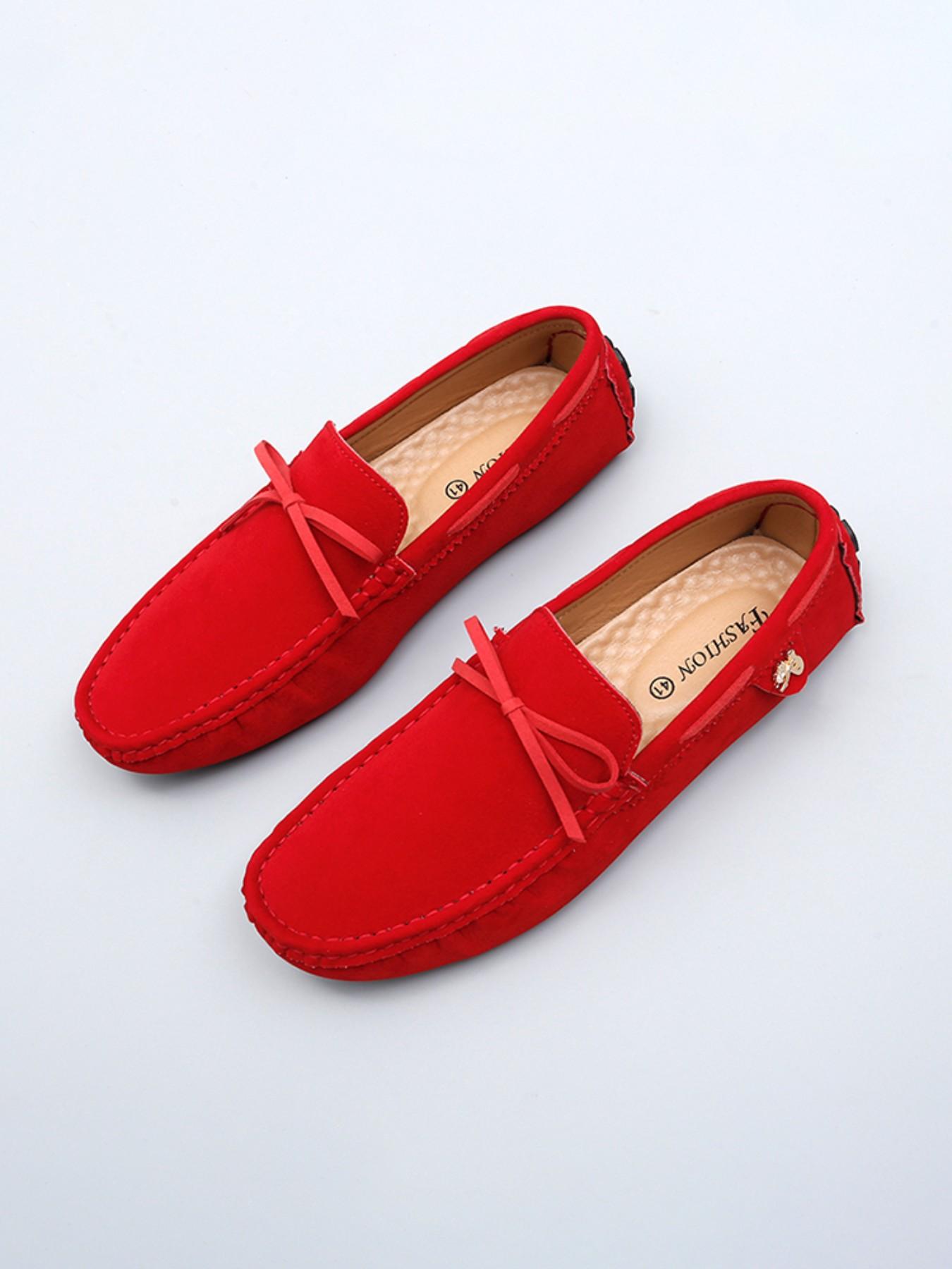 Men's Slip-On Loafers with Decorative Metal Hardware, Flexible Sole, Perfect for Party & Streetwear, Trendy Durable Shoes