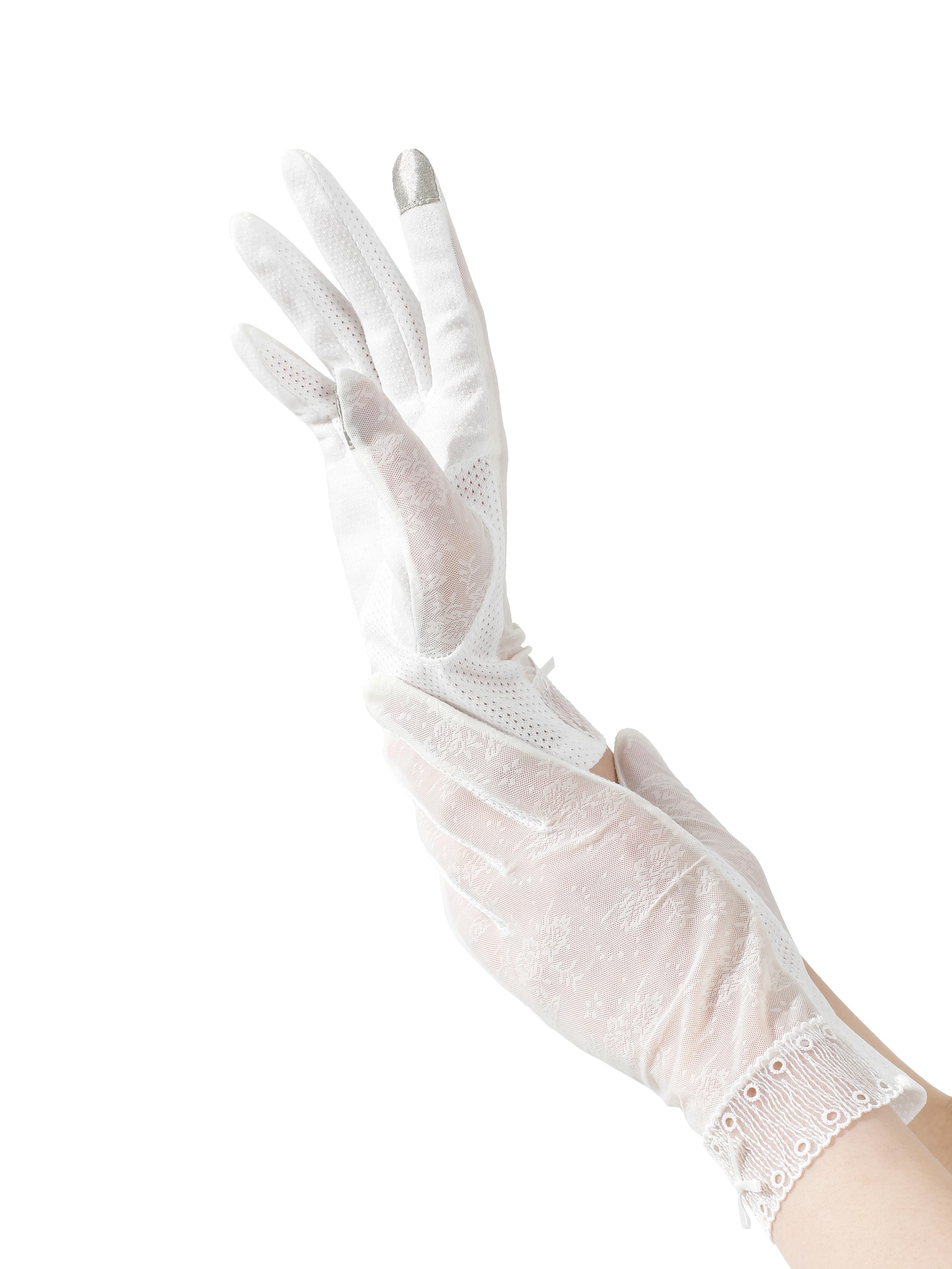 Aesthetic Mesh Cool Touch Anti‑UV Gloves | Stylish Lace Accents | Driving & Vacation Sun Gloves | Summer Skin Care Must Have