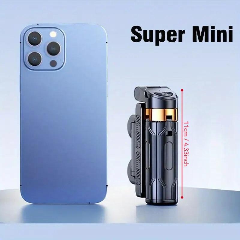 Mini Selfie Stick Travel Portable Tripod Stand, Four-Legged Phone Holder for Photography, Ideal for Travel & Daily Use