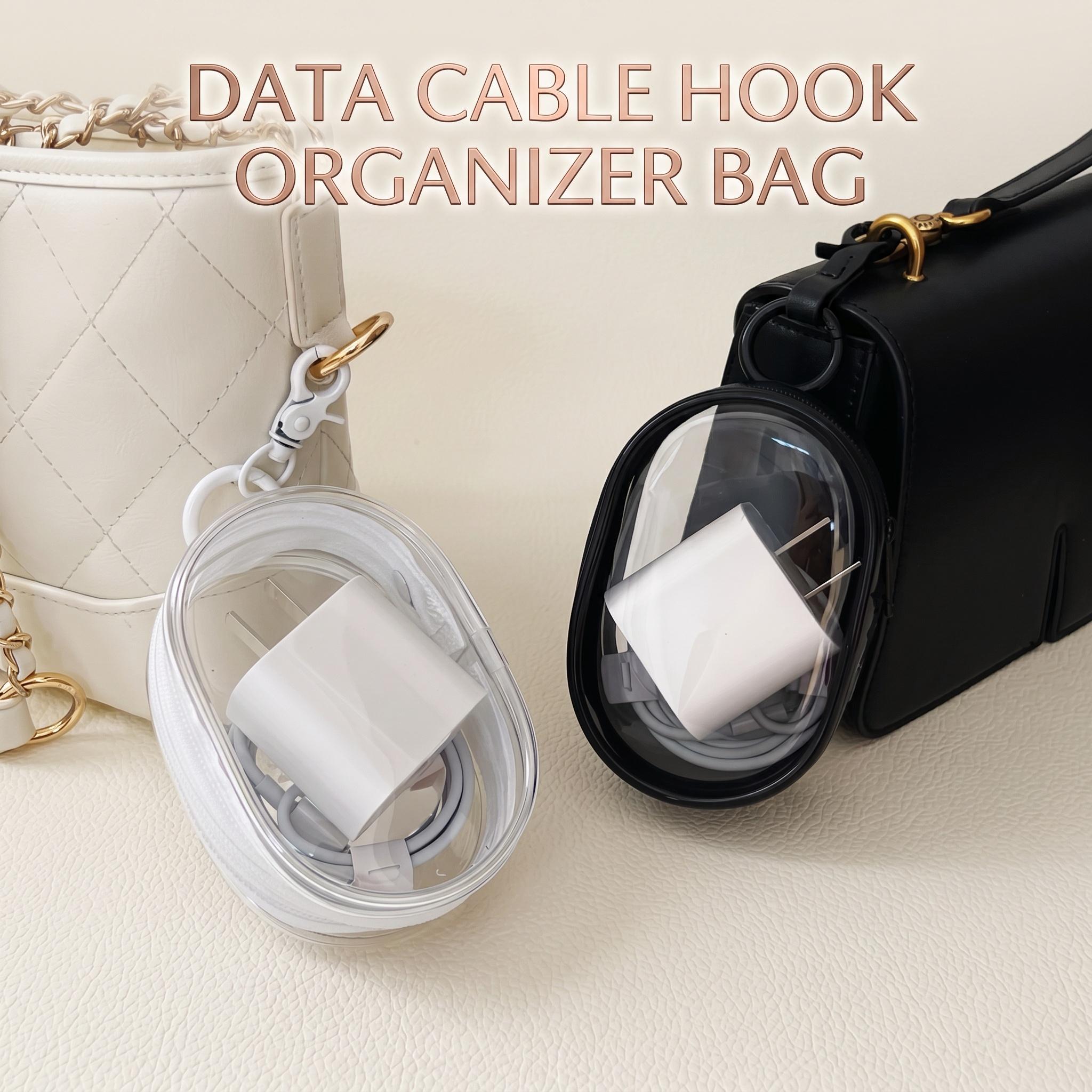 3 PCS Clear Plastic Storage Bag,Portable Ear Plug & Cable Organizers, Earphone and Headphone Pouch, Durable Mini Electronic Earplugs Protective Travel Bag with Key Fob, Transparent Household Item, Protection, Audio-YY1