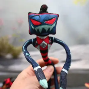 Alastor Hazbin Hotel Abstract Figure Articulated Poseable Doll With Wire Skeleton Movable Joints Collectible Figurine For Fans