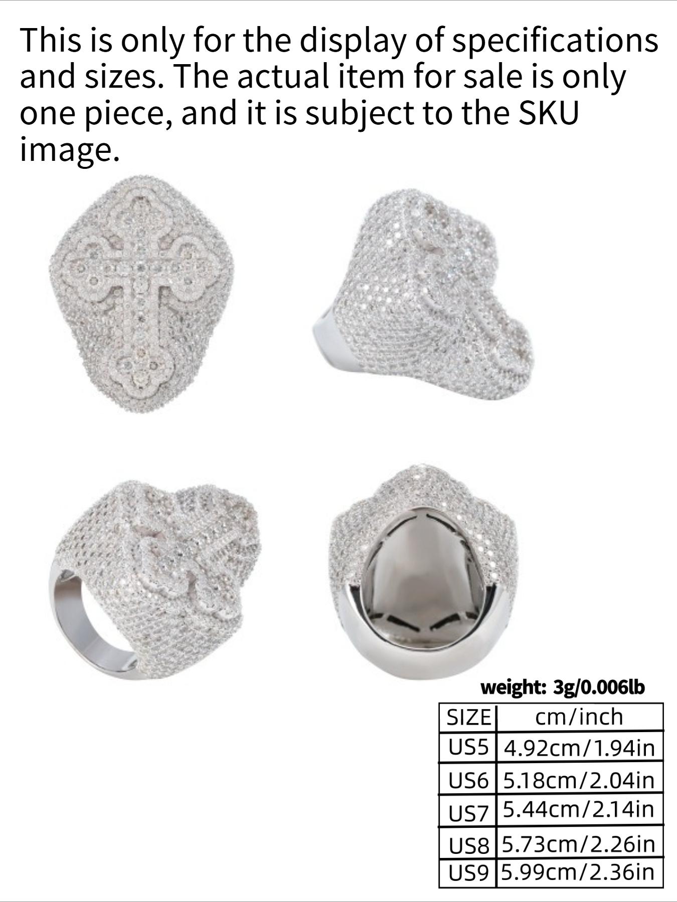 Father's Day and Mother's Day gifts, slightly chilled and full of diamonds, hip-hop crosses, half-set rings, must-have personality accessories for rappers