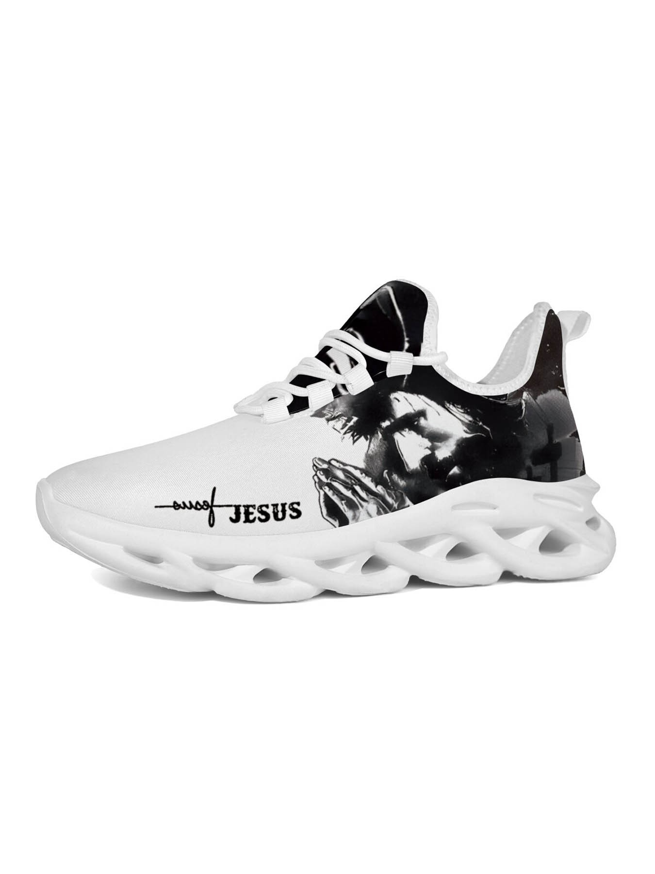 Exclusive and Jesus Signature Men's Casual Shoes, Unique Print for Stylish Expression, Art Style Design with Versatile Color and Distinctive Sole