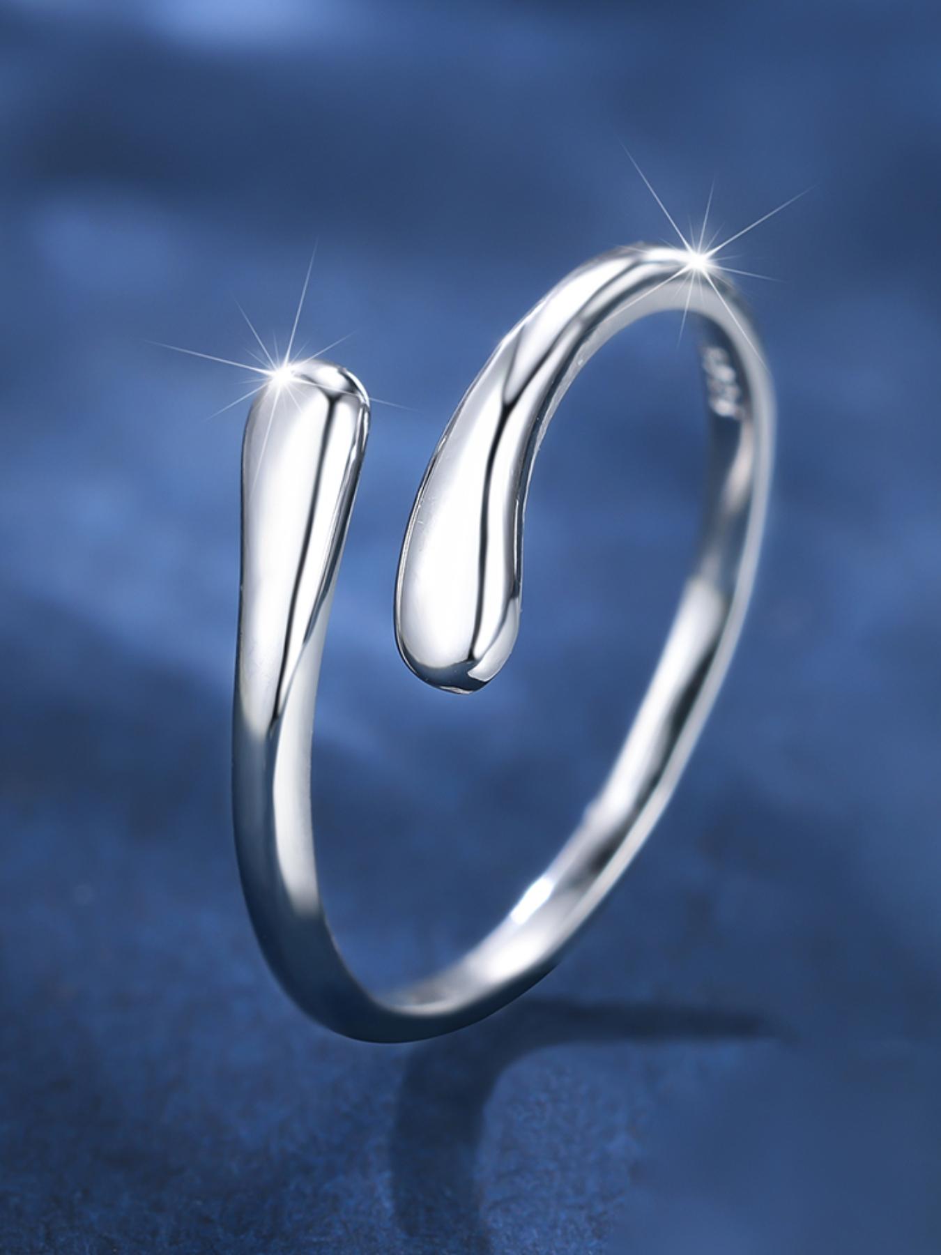 S925 Sterling Silver Adjustable Toe Ring for Women & Girls, Fashionable Foot Jewelry for Party, Daily Decor, Trendy All-match & Exquisite Jewelry for Birthday Gift, with Box, Adjustable Rings