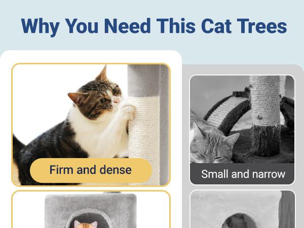 Allewie 29 Inches Cat Tree Tower/Plush Perches Platform/Condo/House/Sisal Scratching Posts/Multi-Level Activity Center Furniture for Kittens/Beige/Dark Grey/Grey/Pink,#TikTokShopBlackFriday #Christmas Gifts