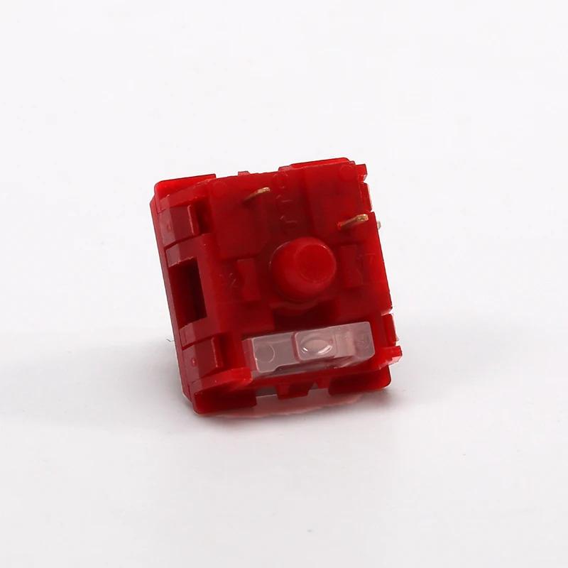 Flame Red Switch 45g Linear Pre-Lubed 5 Pins HotSwap Switches For Mx Gaming Mechanical Keyboard