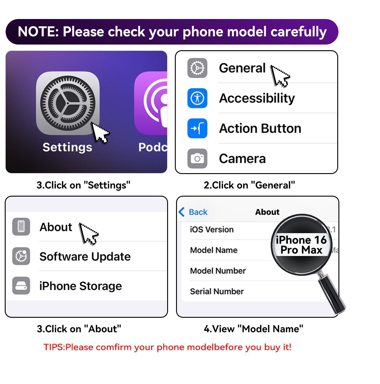 Rainbow Gradient Purple Plastic MagSafe Magnetic Fit Phone Case for iPhone 17 Pro Max-13 Series, Women's Cute Iridescent Glitter Stylish Lightweight Cover Protector, Wireless Charging Compatible iPhone Series Protect Cover, Back to School Phone Accessory,