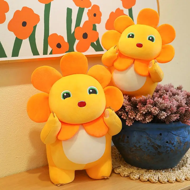 Cute Sunflower Nailong Plush Toys Smile Milk Dragon Silly Anime Cartoon Stuffed Plush Pillow Doll Room Decor Birthday Xmas Gift